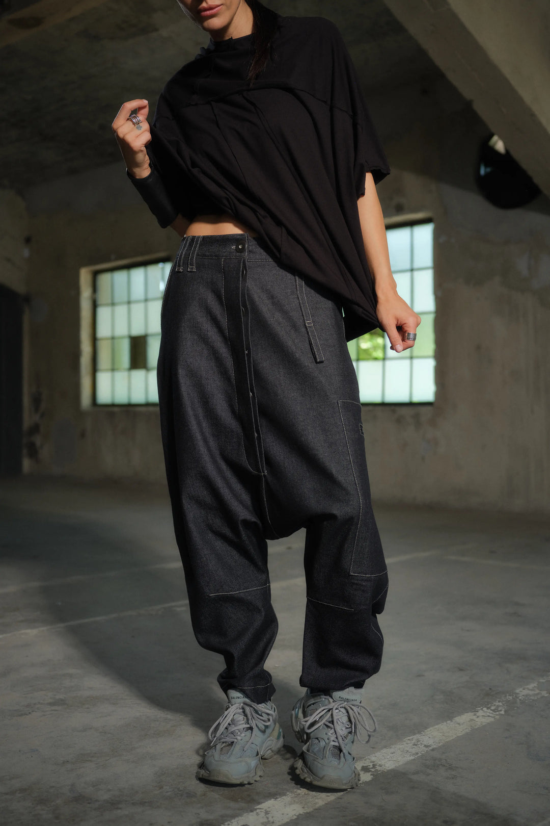 Denim Avant-garde Harem Women's Pants