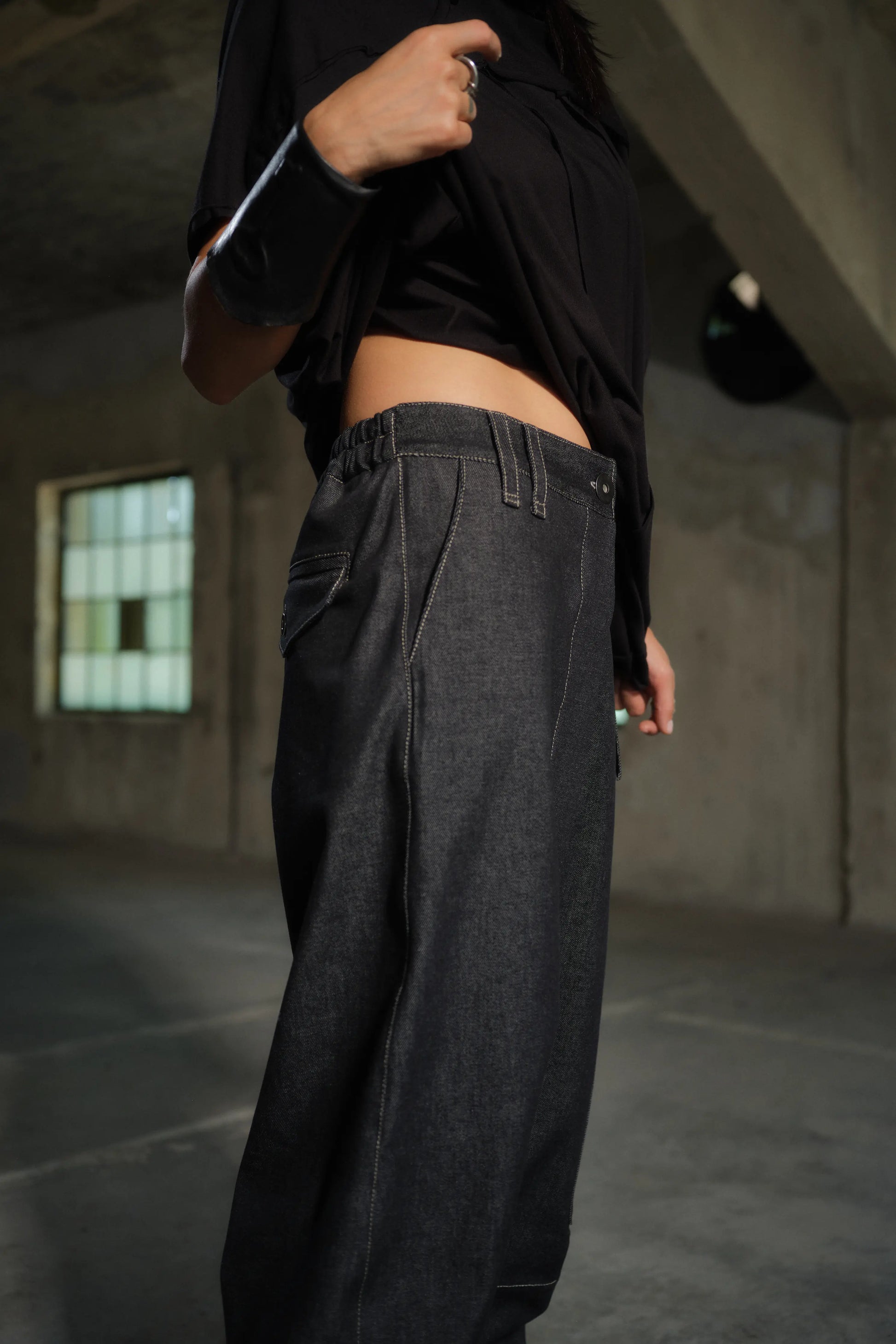 Shop Handcrafted Denim Avant-garde Harem Women's Pants – FollowMeFs