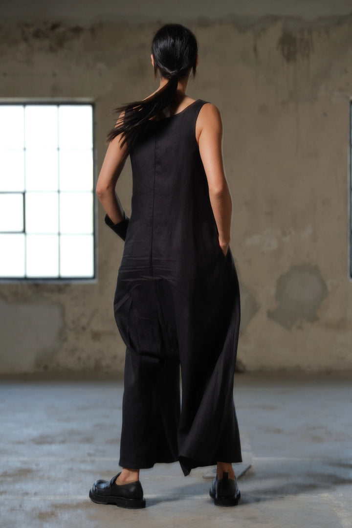 Boho Women's Linen Jumpsuit -  Effortlessly Chic Summer Style