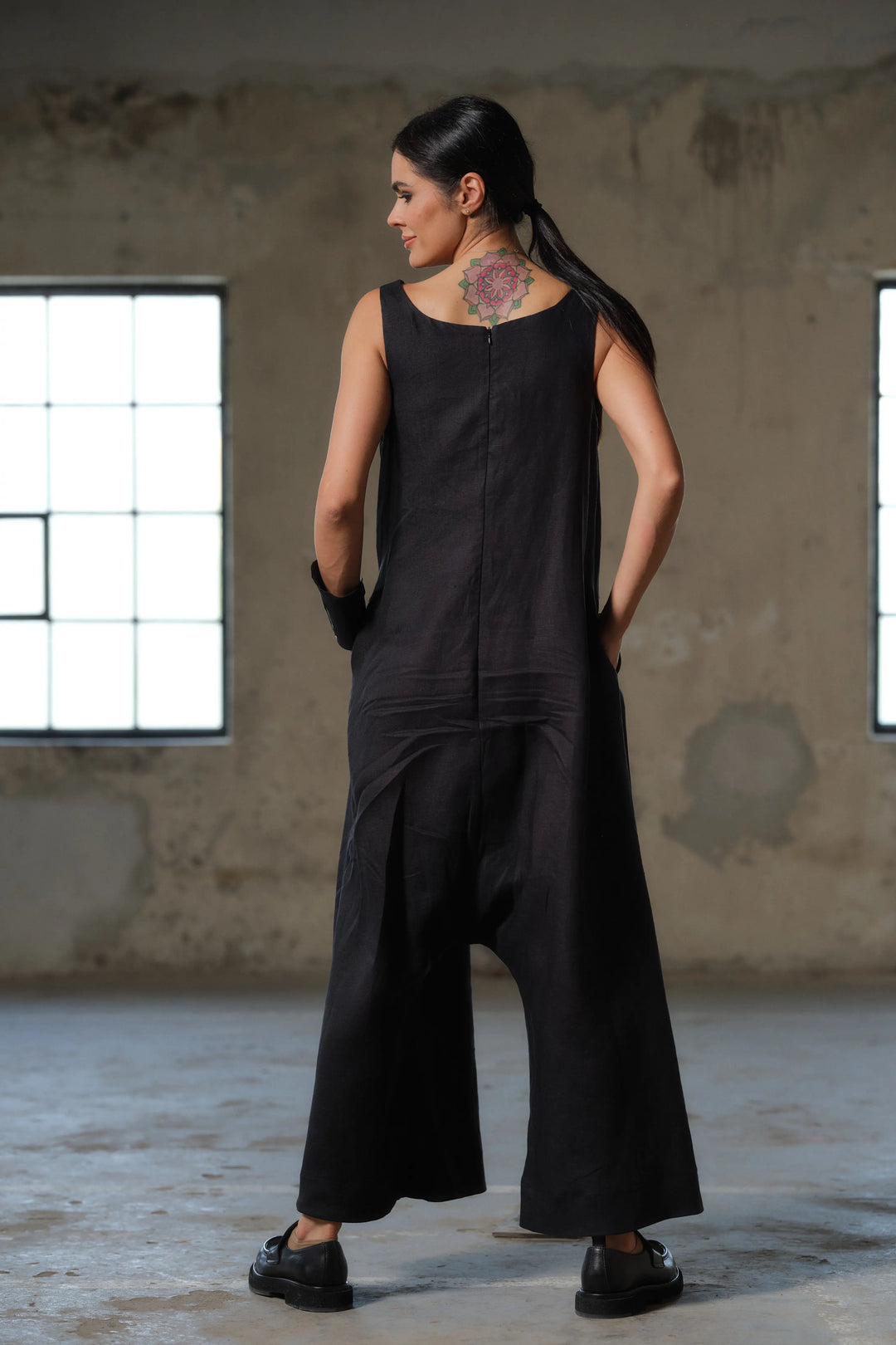 Boho Women's Linen Jumpsuit -  Effortlessly Chic Summer Style