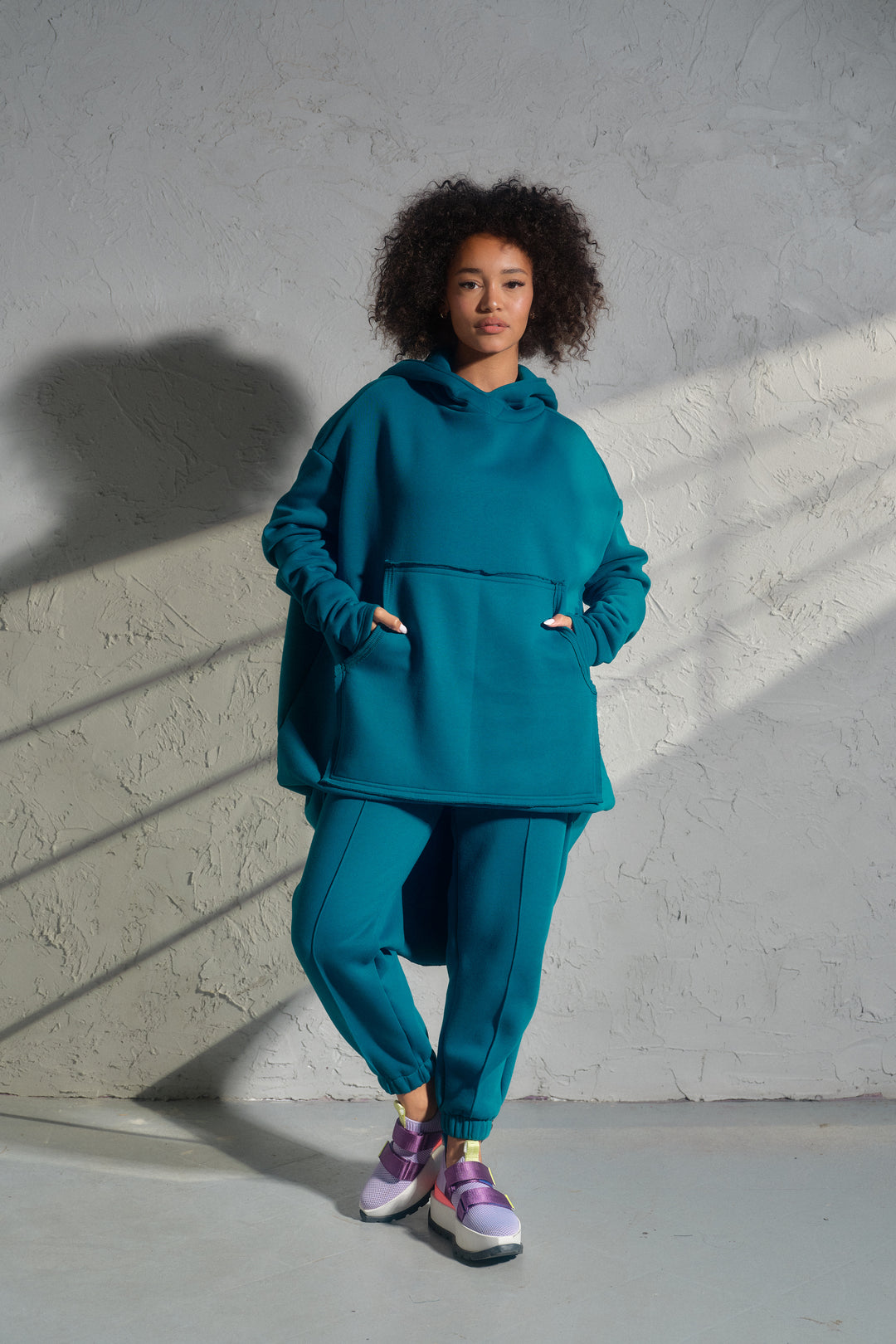 Petrol Blue Organic Cotton Pants