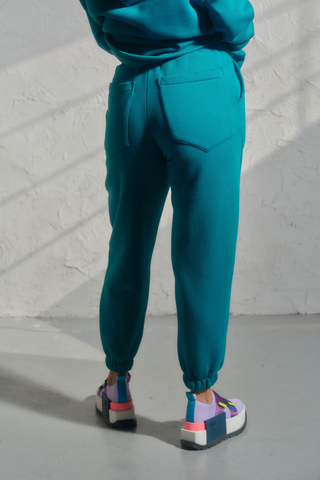 Petrol Blue Organic Cotton Pants