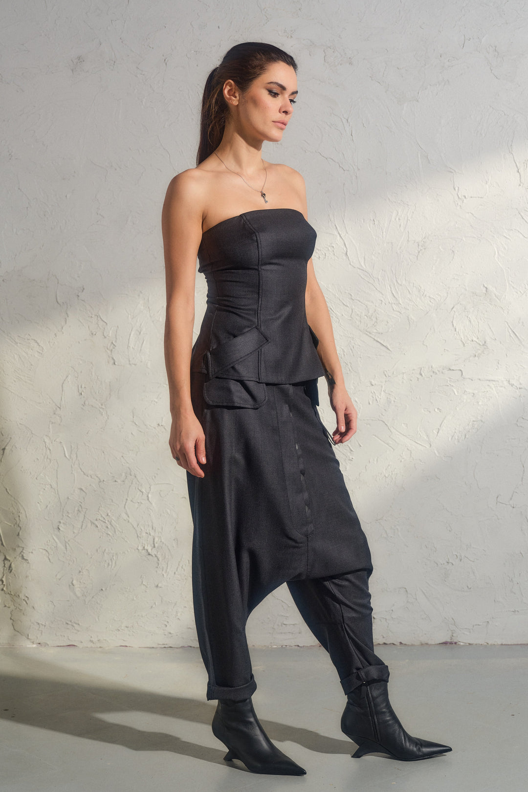 Handmade Merino Wool Bustier Top