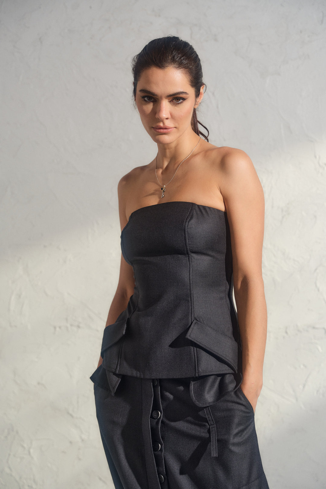 Handmade Merino Wool Bustier Top