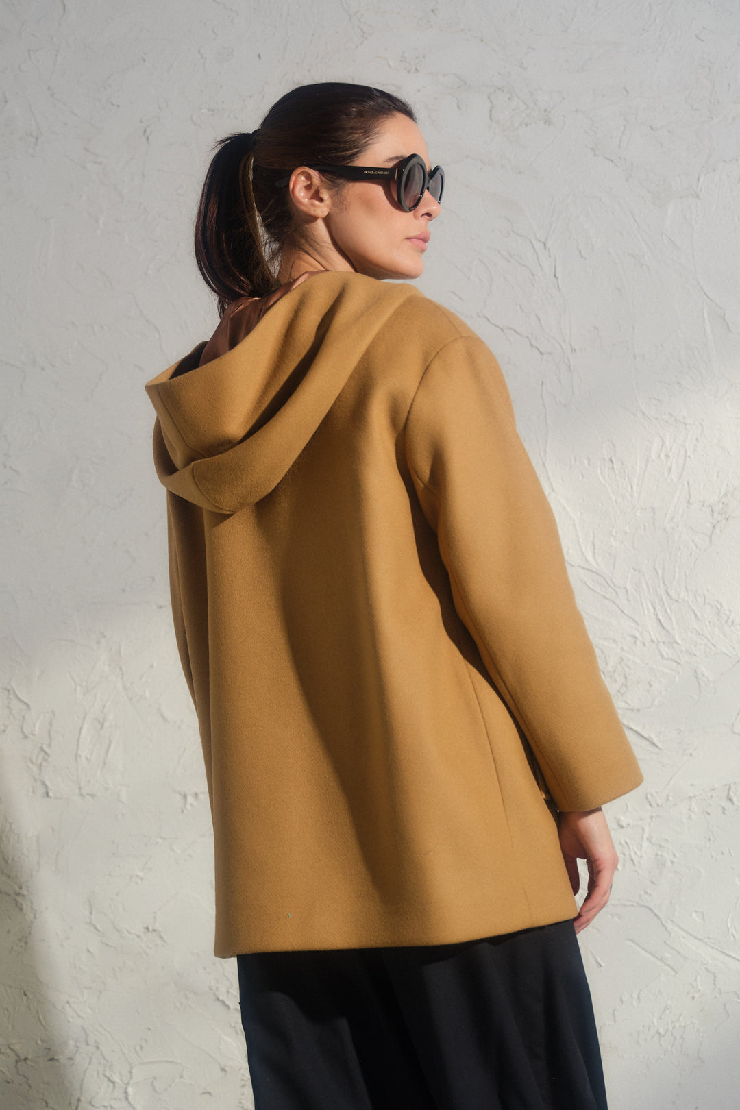 Minimalistic pure wool coat
