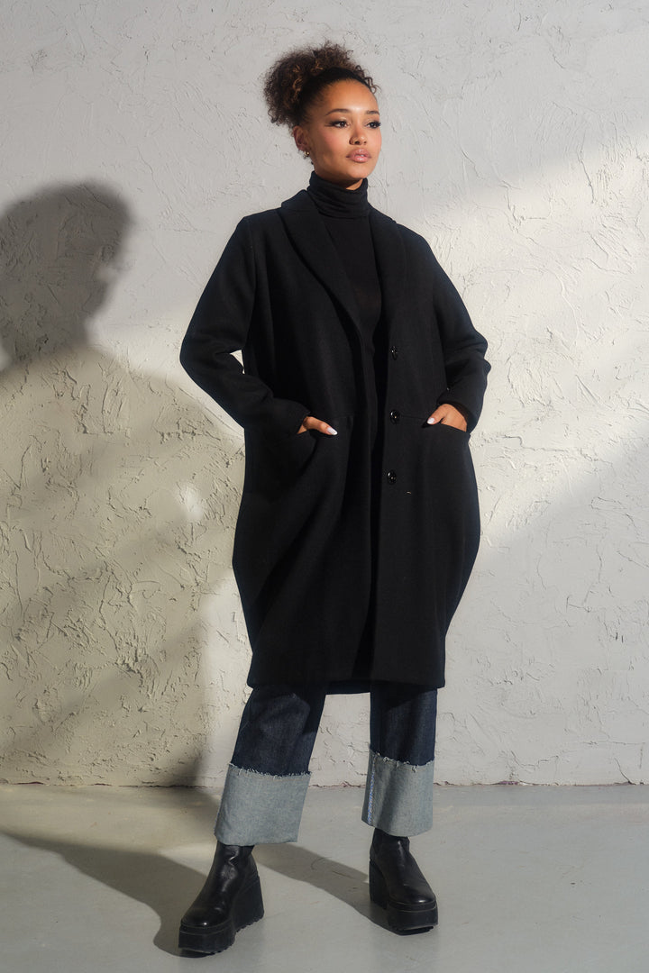 Oversized 100% Sheep Wool Coat