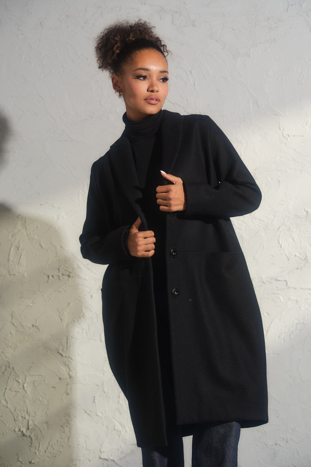 Oversized 100% Sheep Wool Coat