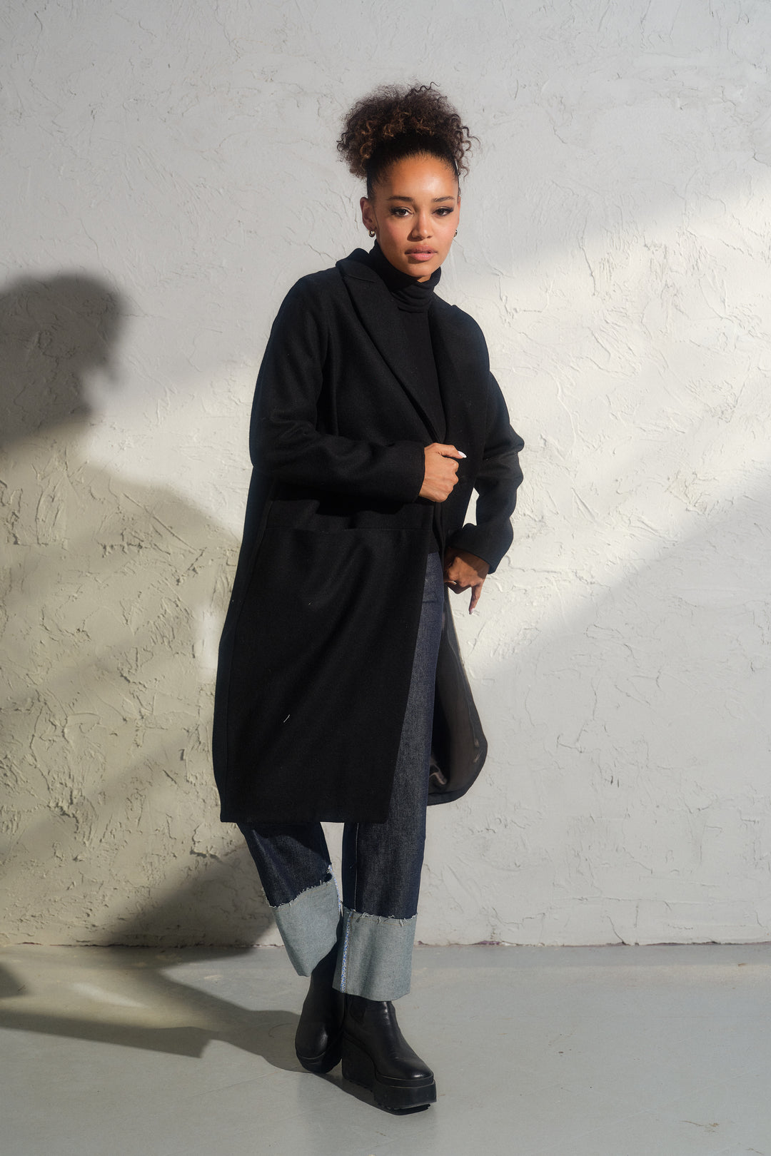 Oversized 100% Sheep Wool Coat