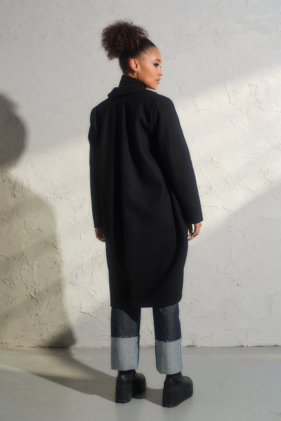 Oversized 100% Sheep Wool Coat