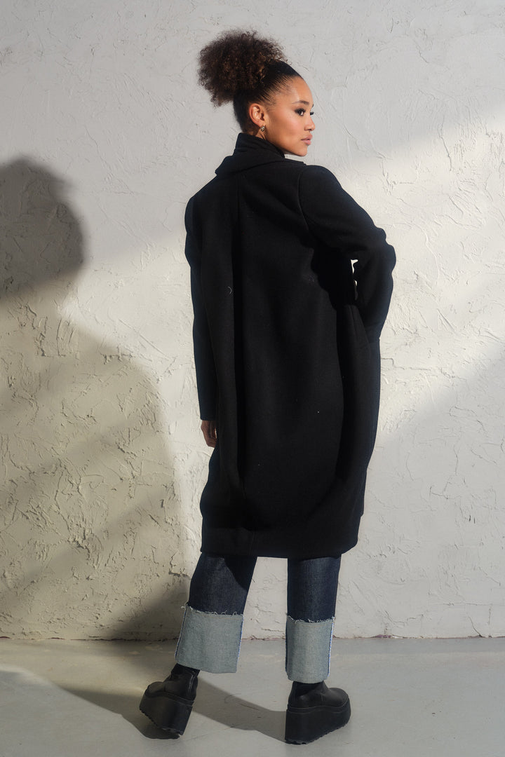 Oversized 100% Sheep Wool Coat