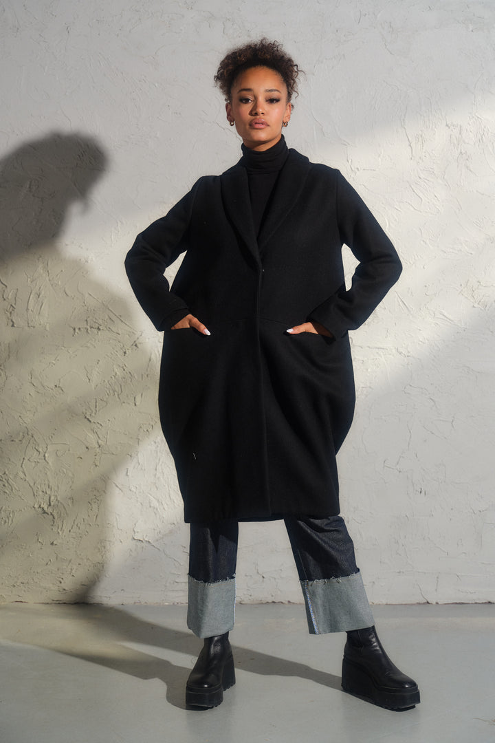 Oversized 100% Sheep Wool Coat