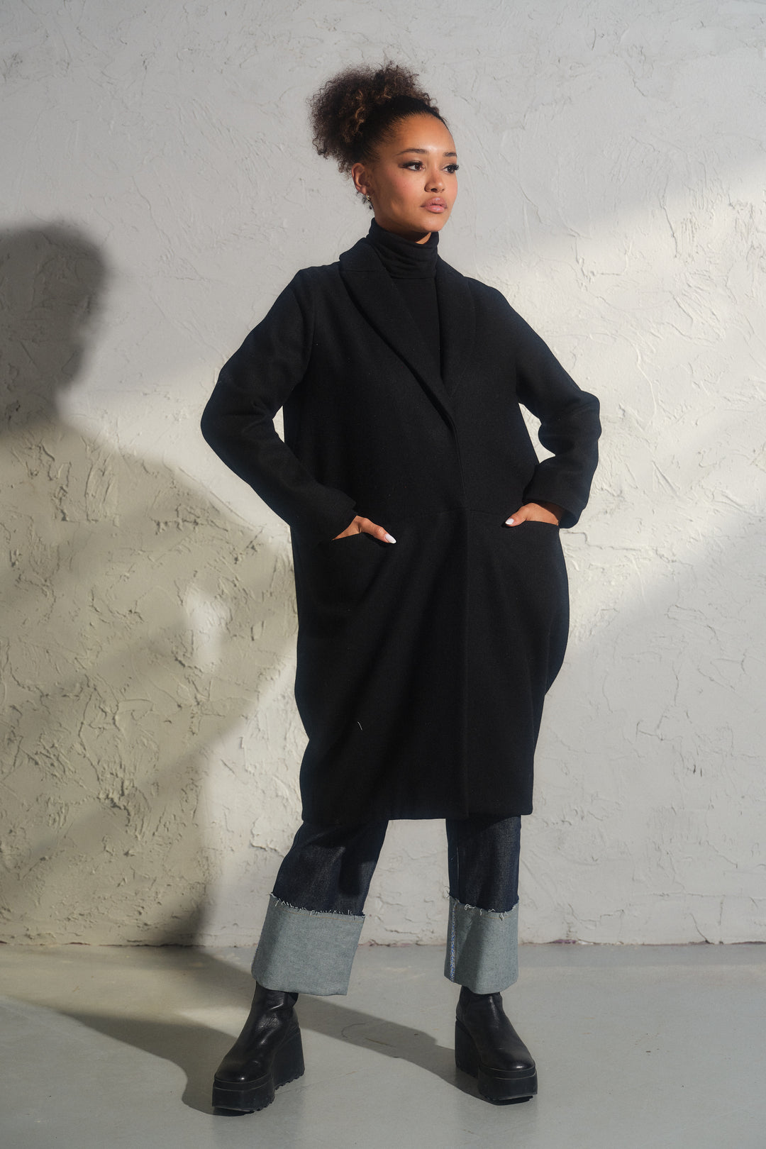 Oversized 100% Sheep Wool Coat