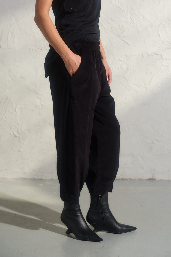 Barrel Cut Corduroy Pants Women