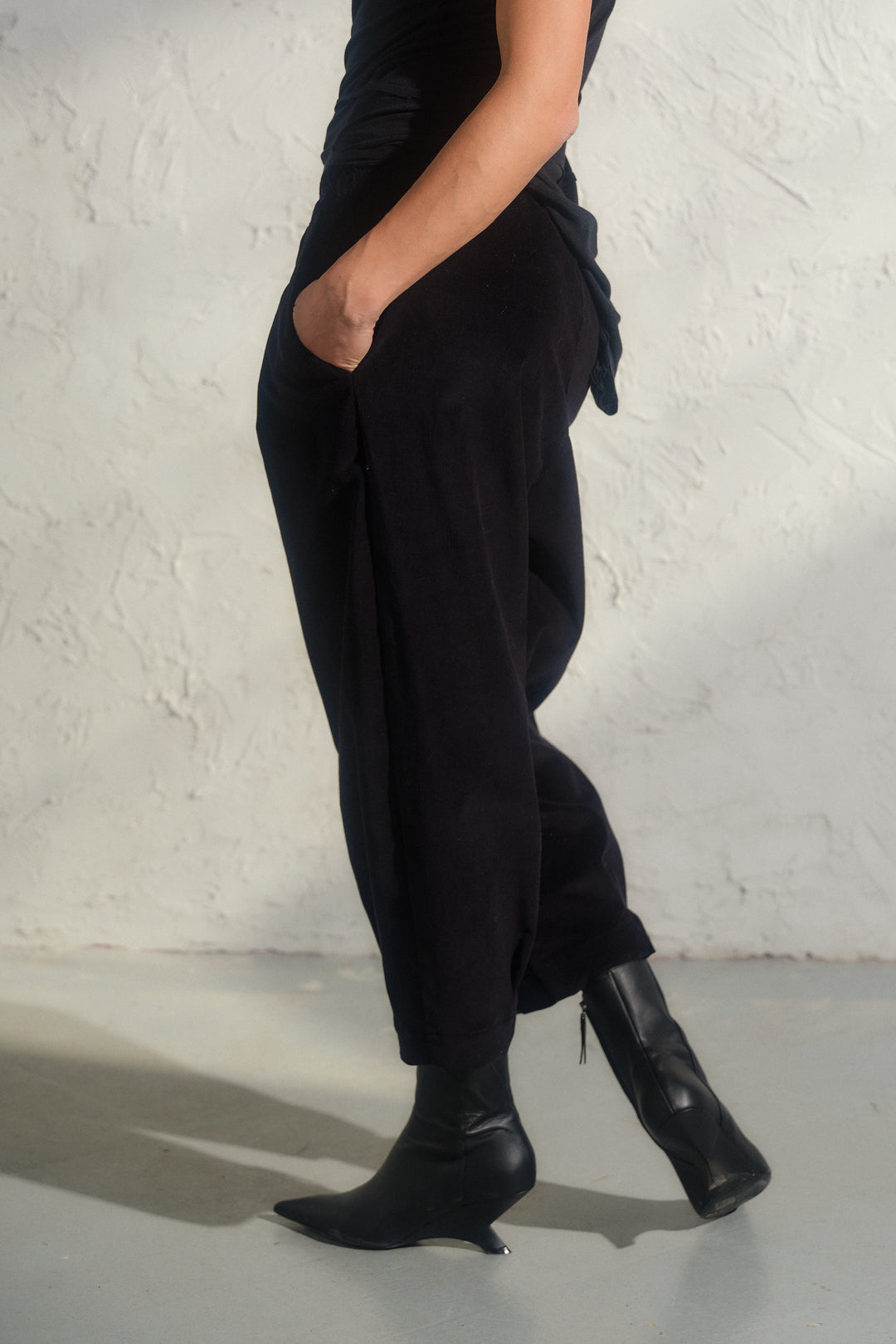 Barrel Cut Corduroy Pants Women