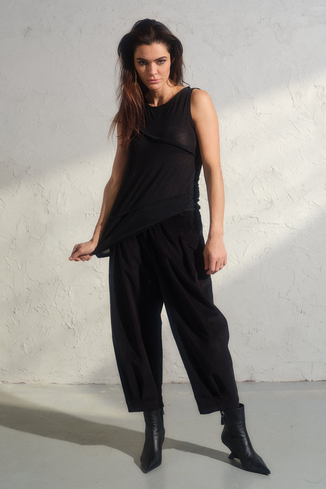 Barrel Cut Corduroy Pants Women