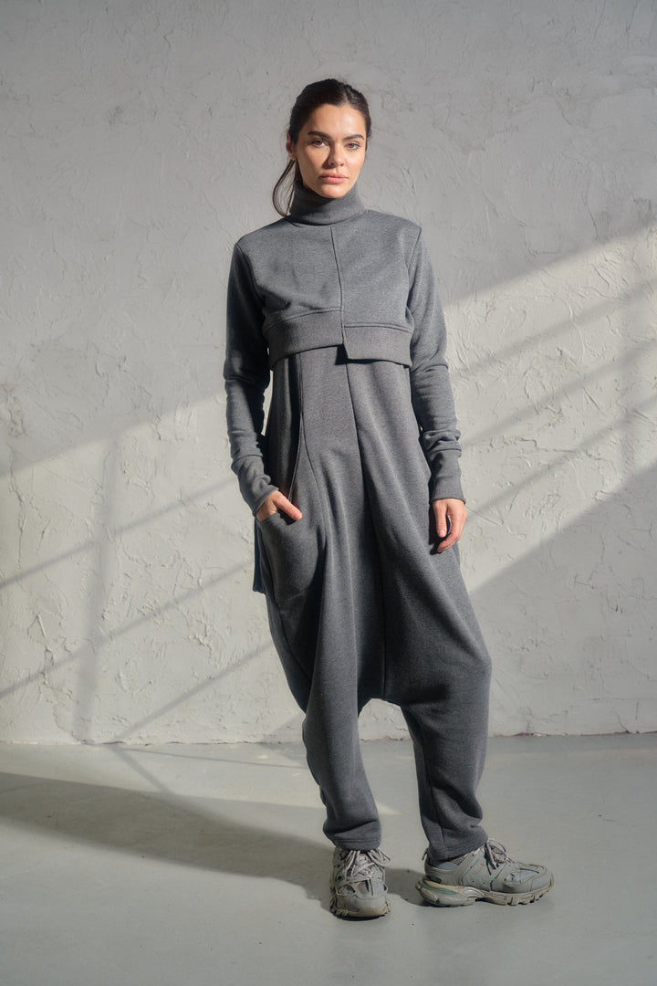Asymmetrical Quilted Cotton Crop Top – Avant-Garde Streetwear