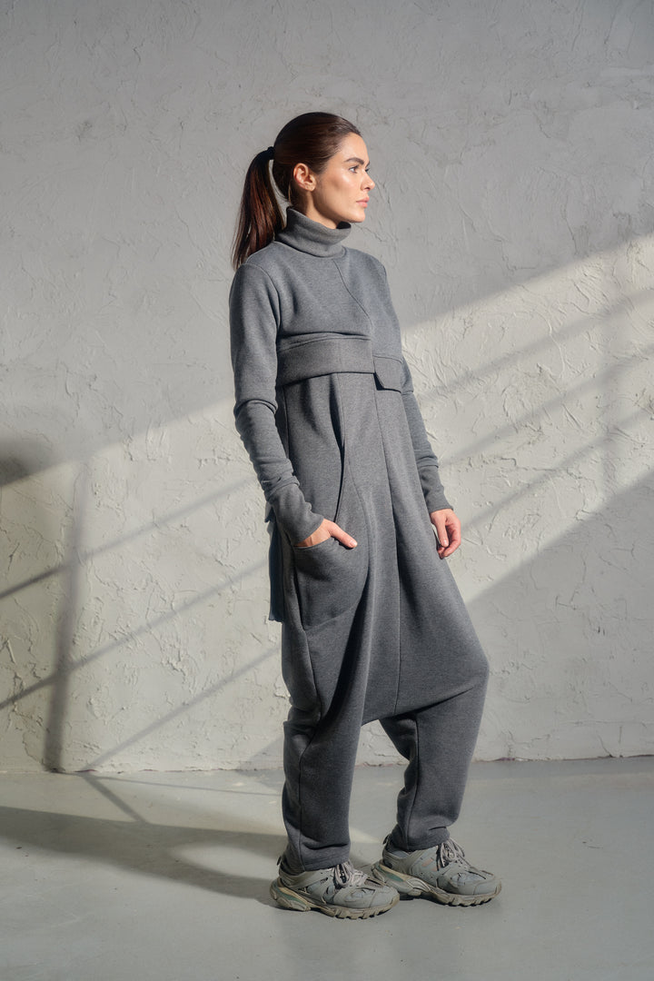 Asymmetrical Quilted Cotton Crop Top – Avant-Garde Streetwear