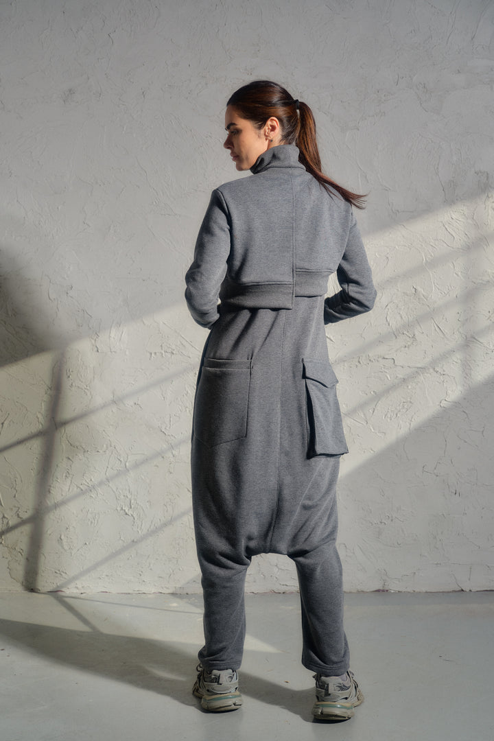 Asymmetrical Quilted Cotton Crop Top – Avant-Garde Streetwear