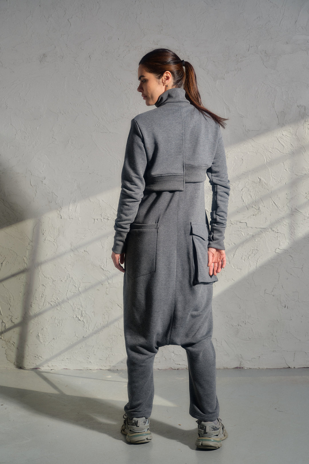 Asymmetrical Quilted Cotton Crop Top – Avant-Garde Streetwear