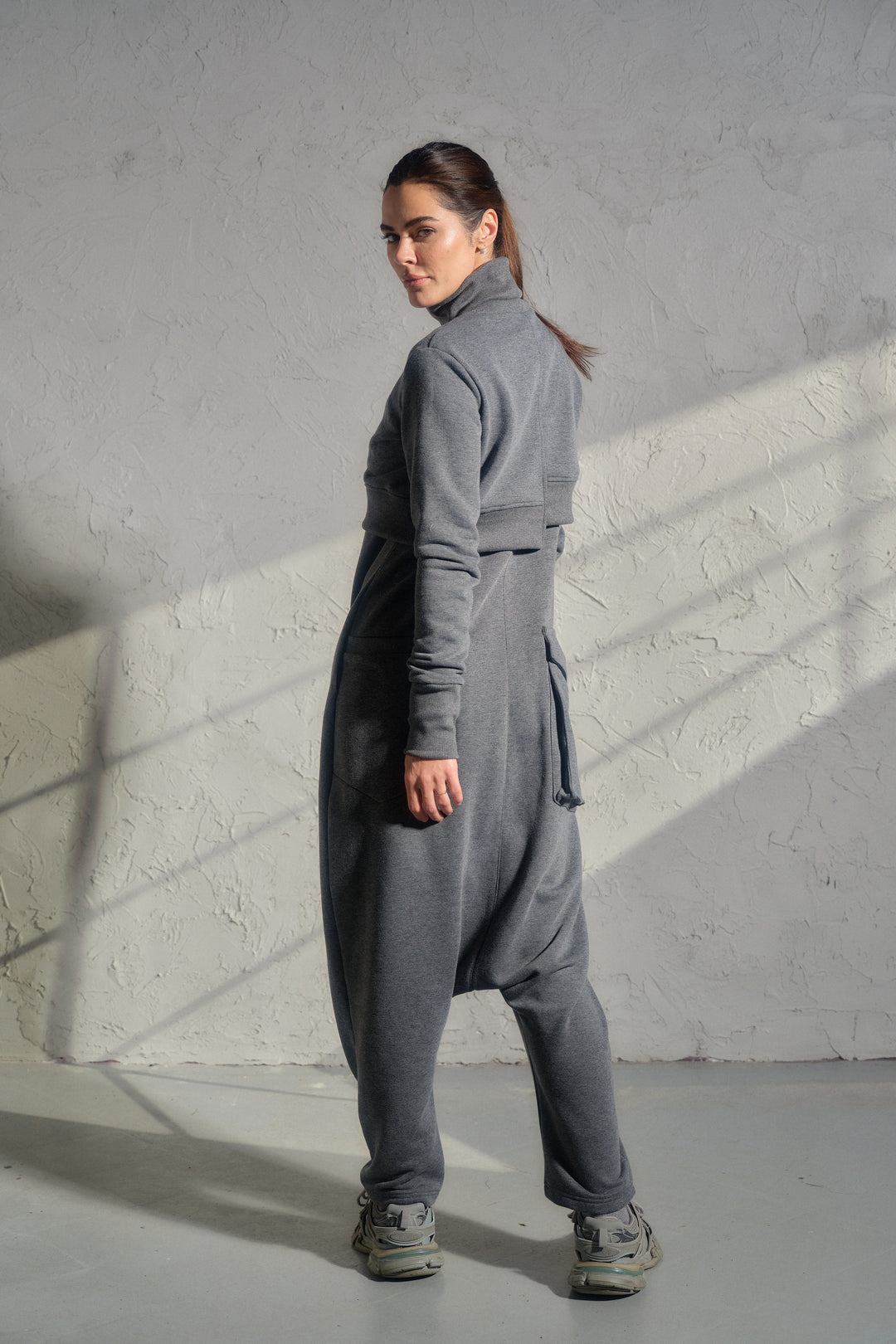 Asymmetrical Quilted Cotton Crop Top – Avant-Garde Streetwear