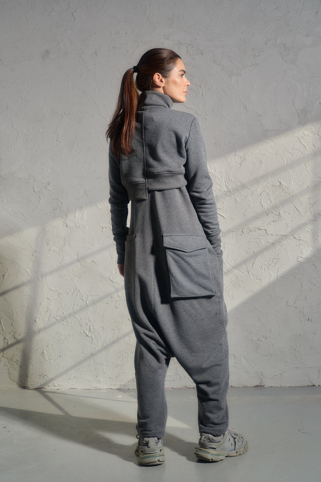 Asymmetrical Quilted Cotton Crop Top – Avant-Garde Streetwear