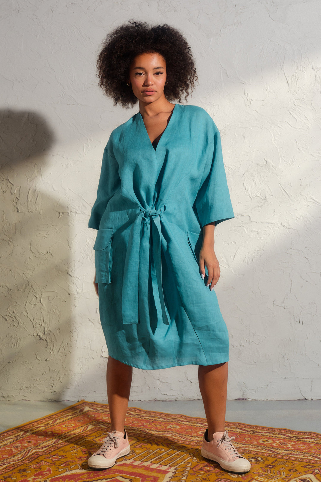 Shop Our Graceful Italian Linen Balloon Midi Dress | Versatile & Eco-Friendly XL / Red Shop Our Graceful Italian Linen Balloon Midi Dress | Versatile & Eco-Friendly XL / Red
