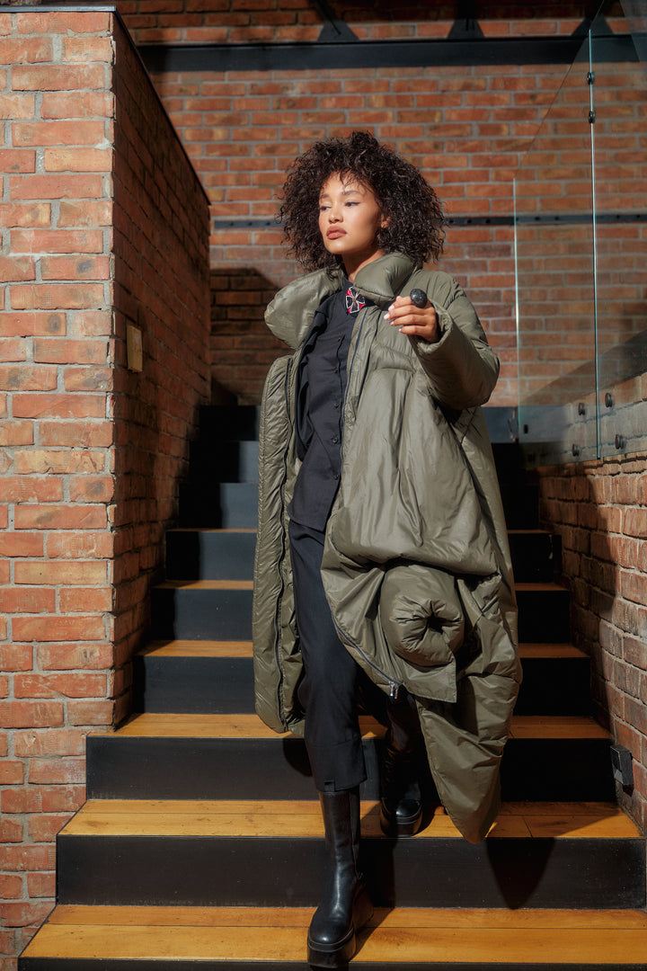 Transitional jacket in Khaki green