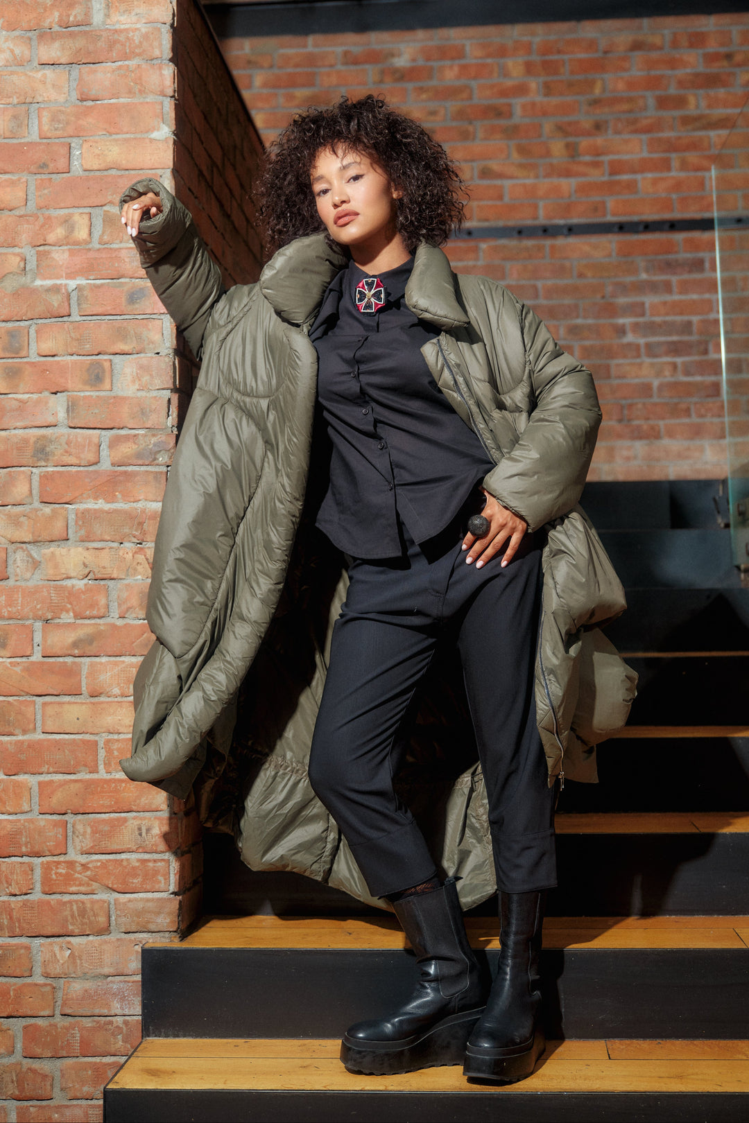 Merino wool baggy pants