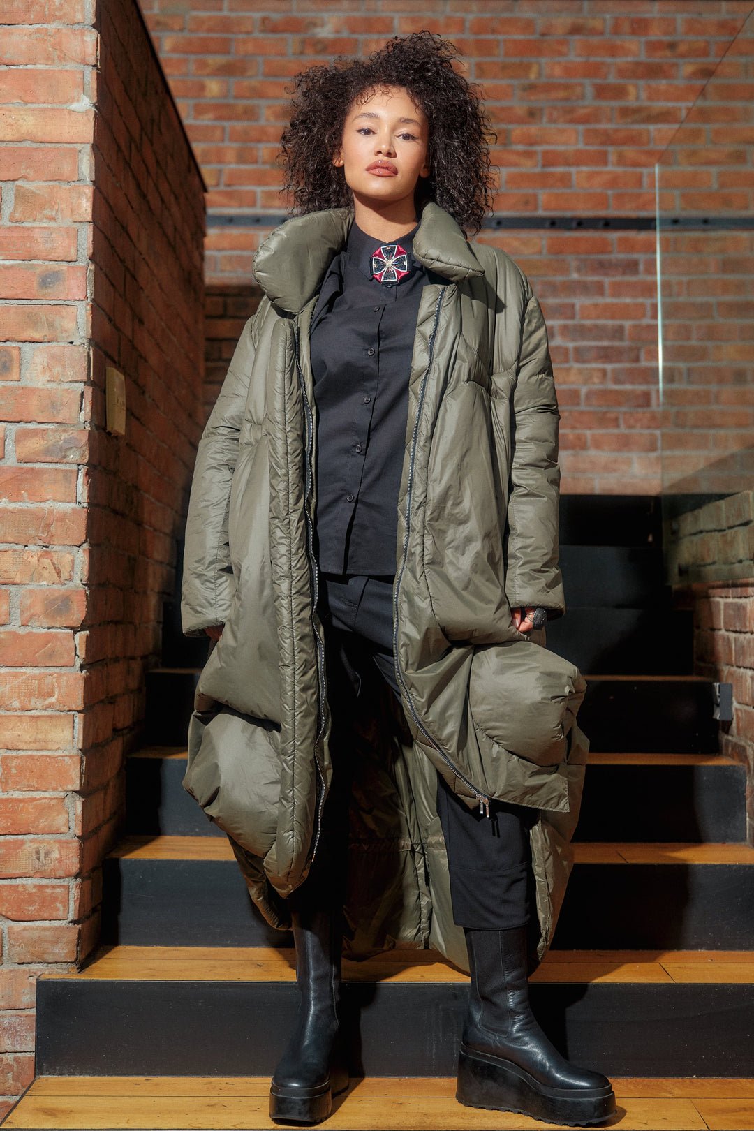 Transitional jacket in Khaki green