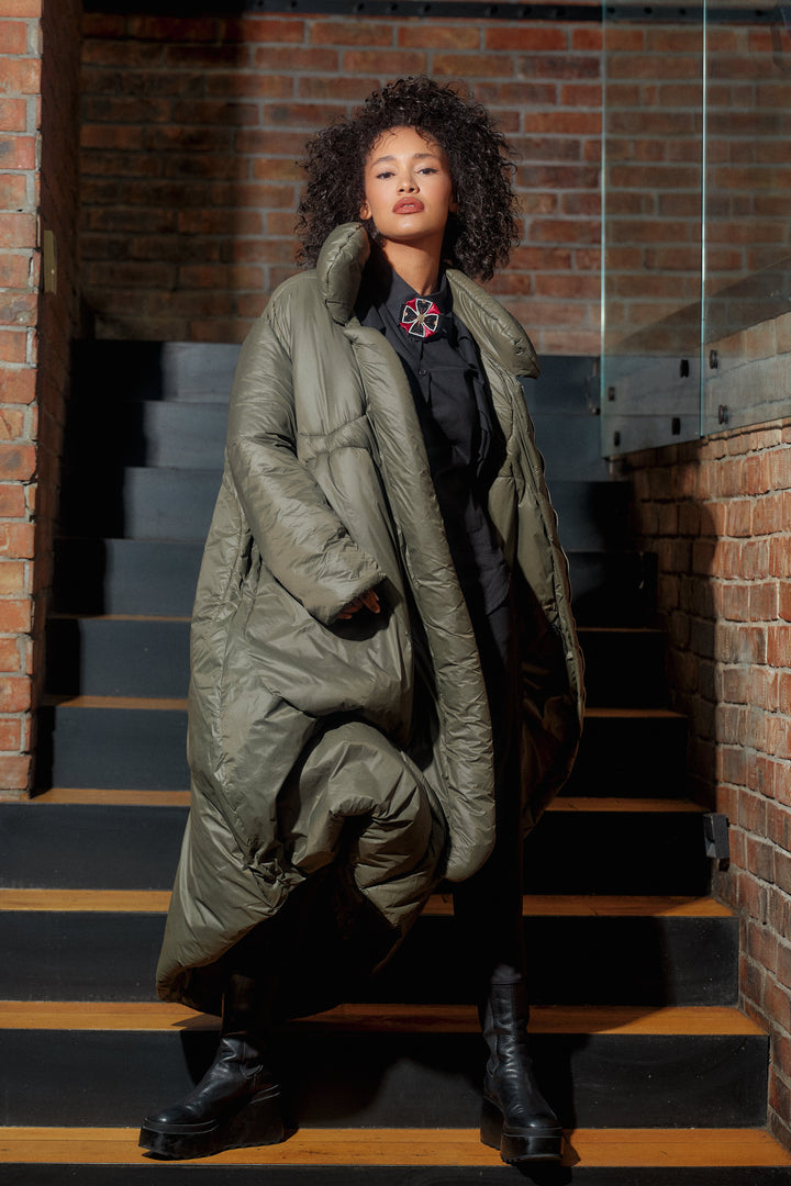 Transitional jacket in Khaki green