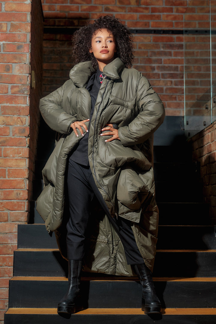 Transitional jacket in Khaki green