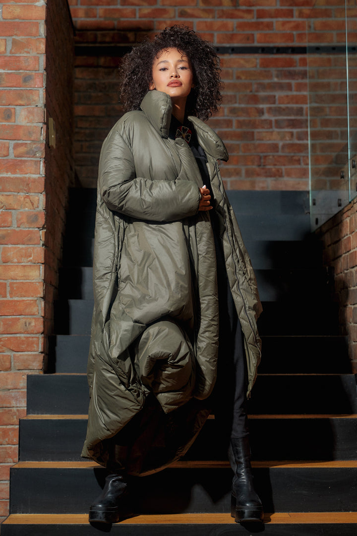 Transitional jacket in Khaki green