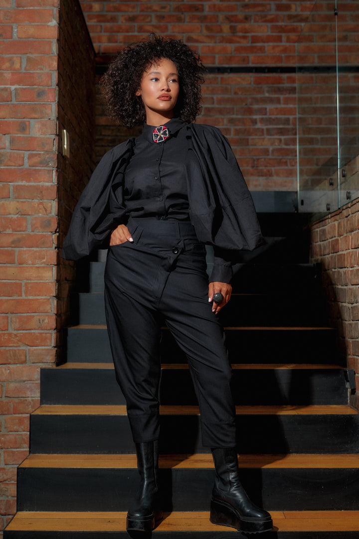 Merino wool baggy pants