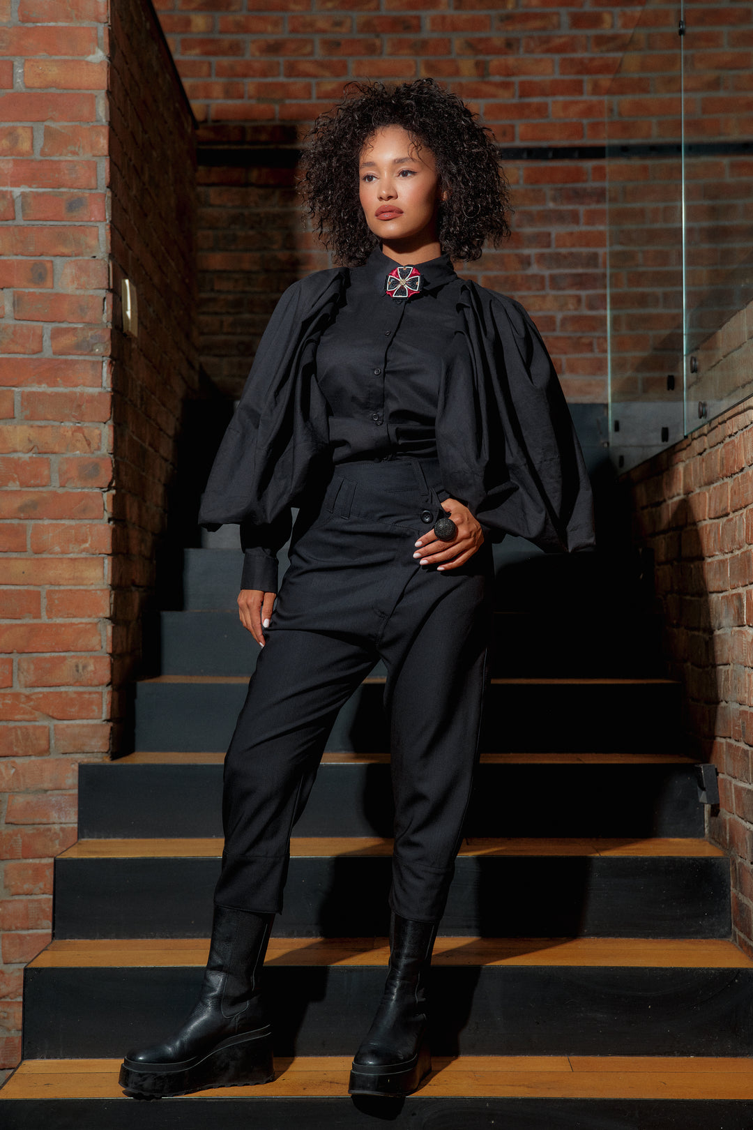 Merino wool baggy pants