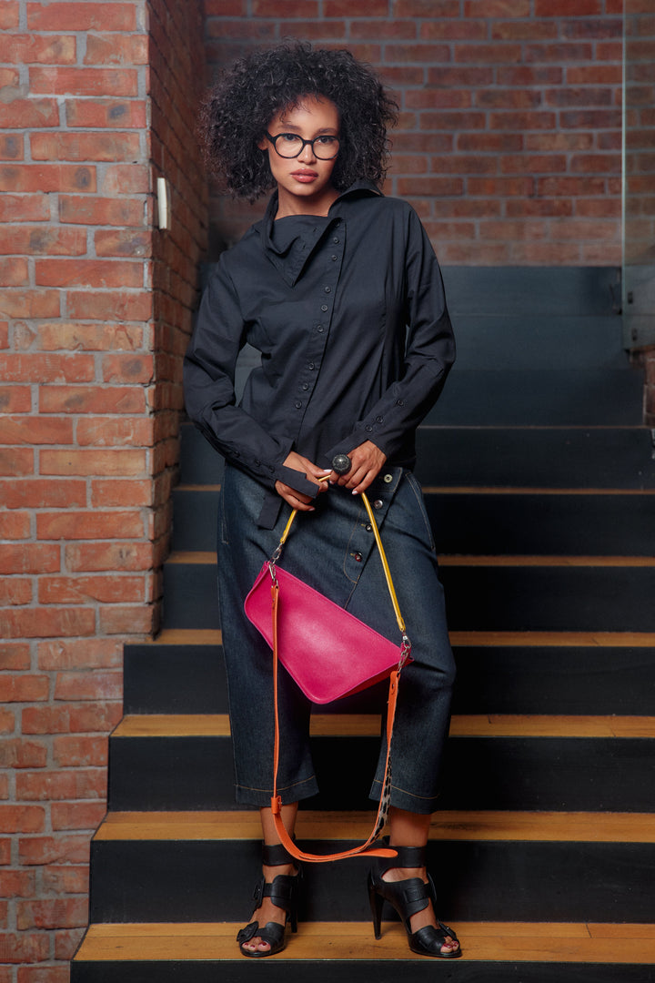 Black cotton shirt women's