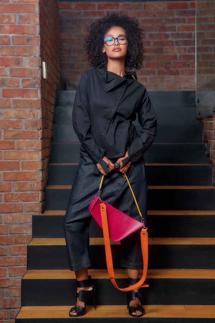 Black cotton shirt women's