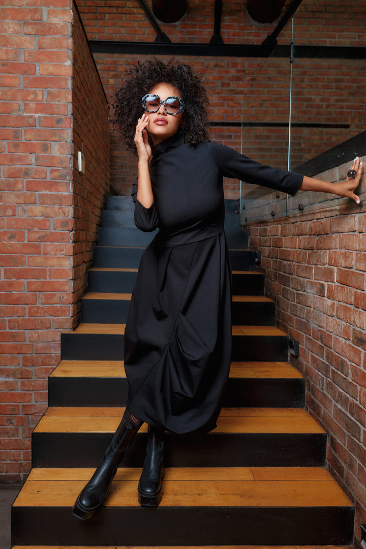 Avant-Garde Punto Milano Winter Dress