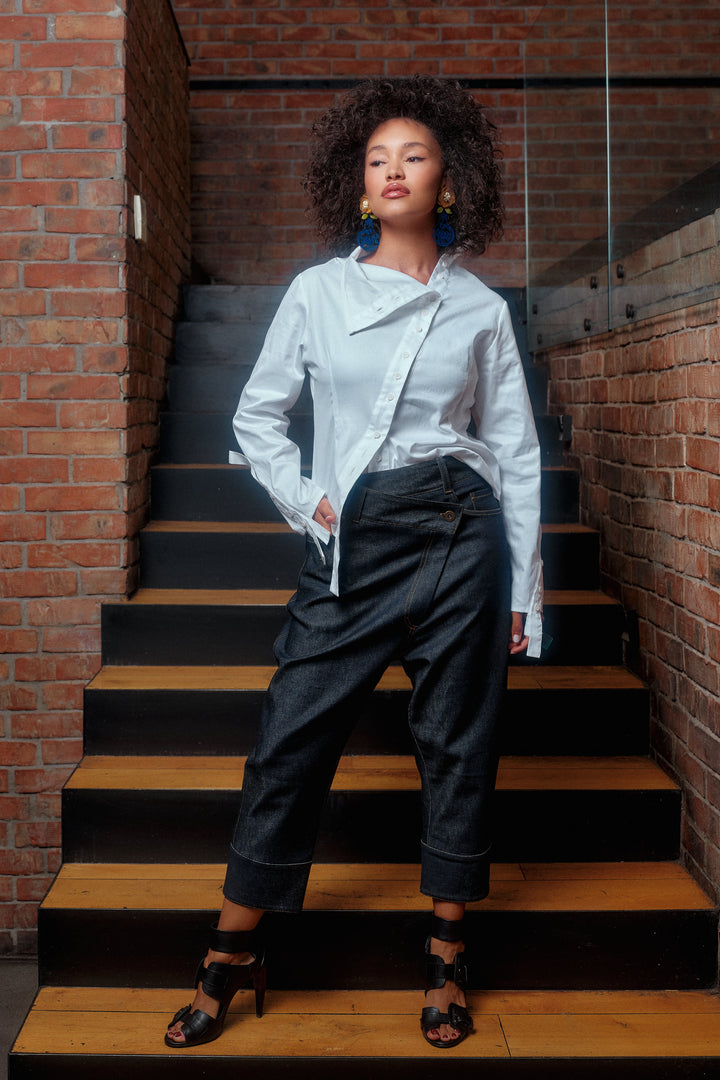 White cotton shirt women's 