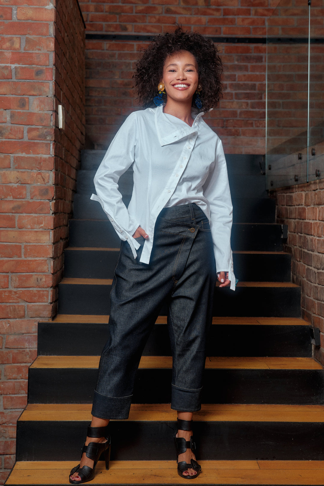 White cotton shirt women's 