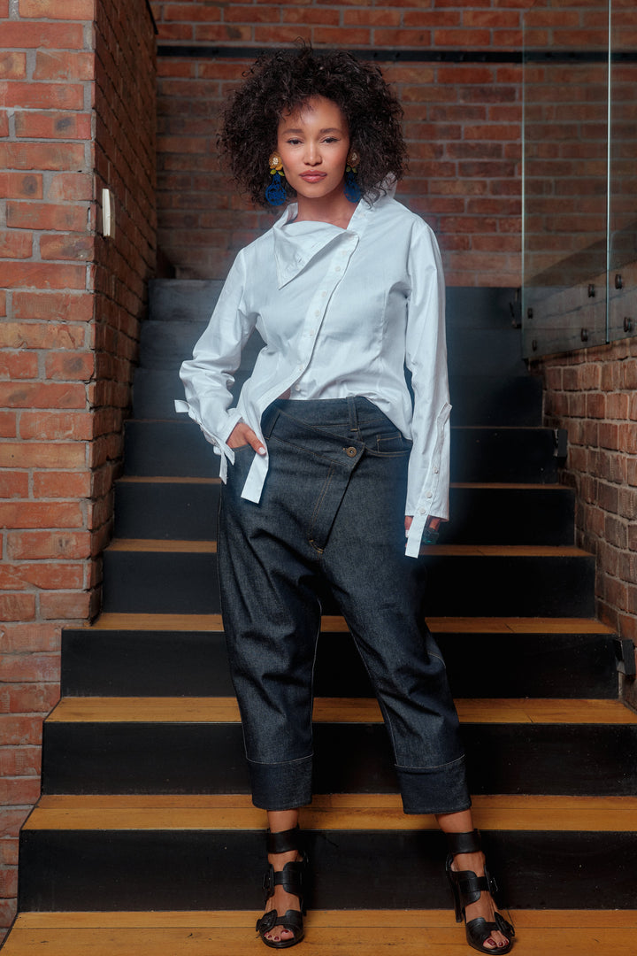 White cotton shirt women's 