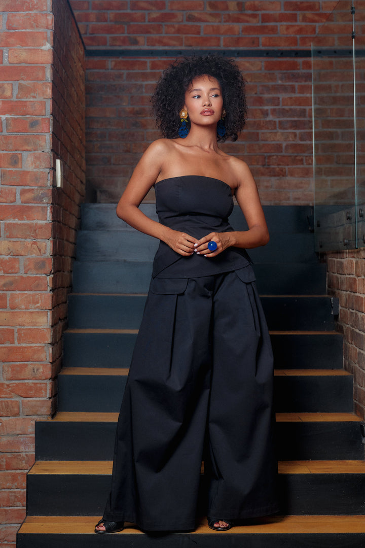 Black Wide Leg Palazzo Pants