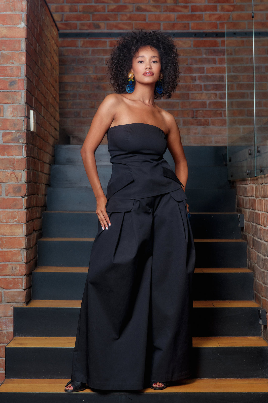 Black Wide Leg Palazzo Pants