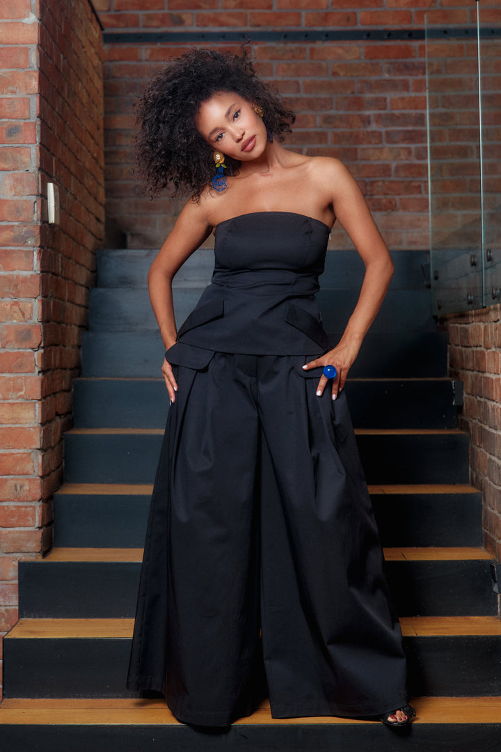 Black Wide Leg Palazzo Pants