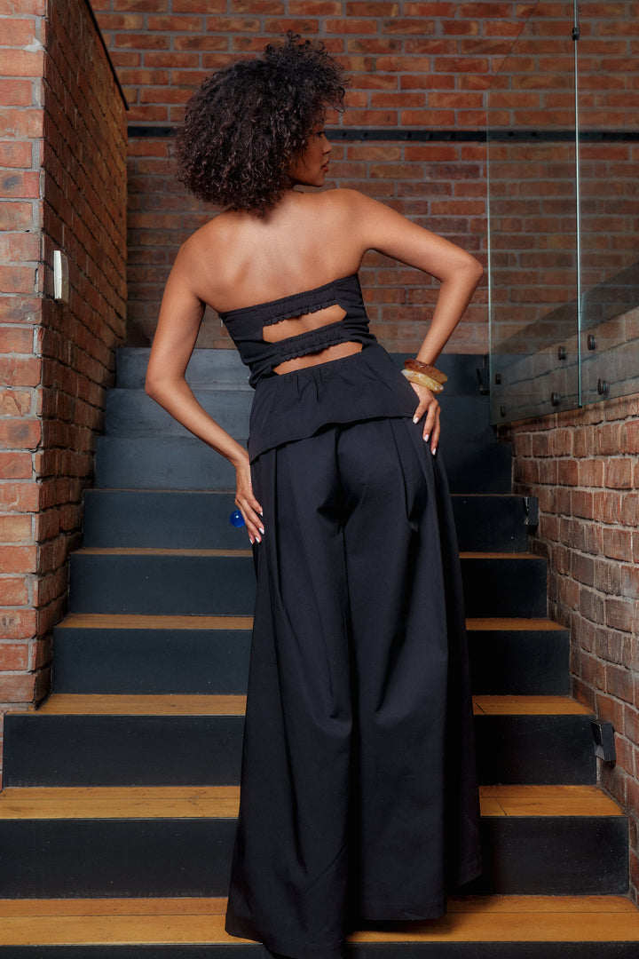 Black Wide Leg Palazzo Pants