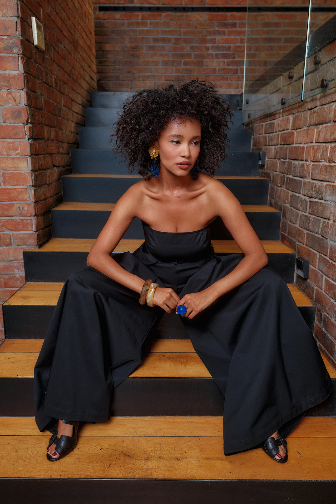 Black Wide Leg Palazzo Pants