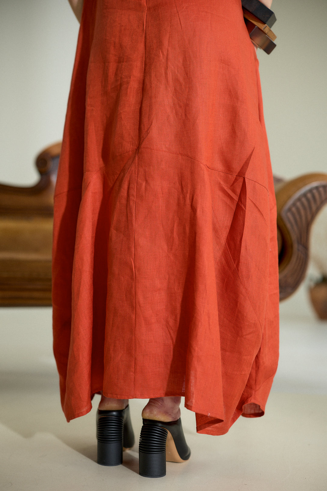 Maxi Linen Cocoon Dress