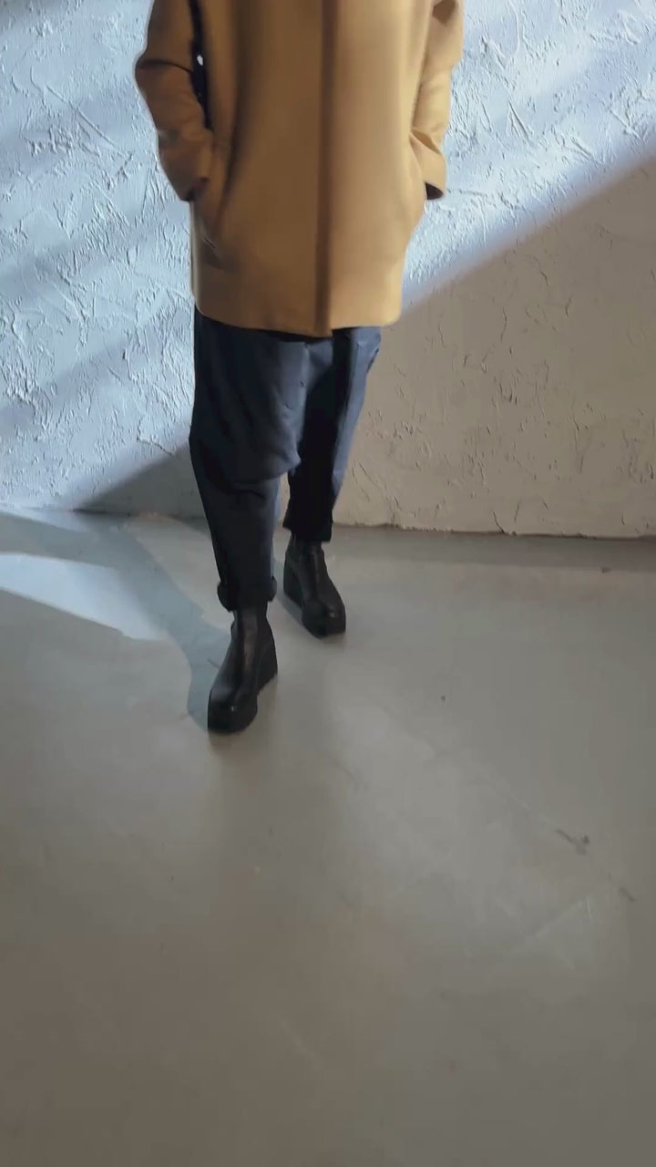 Minimalistic pure wool coat