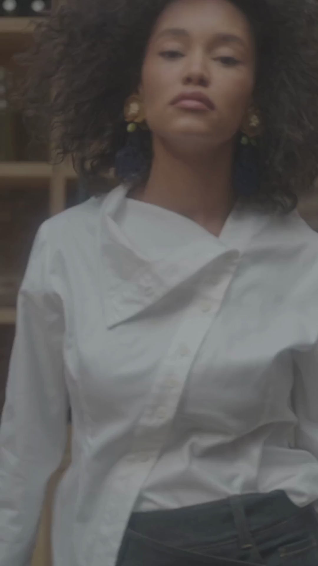 White cotton shirt women's