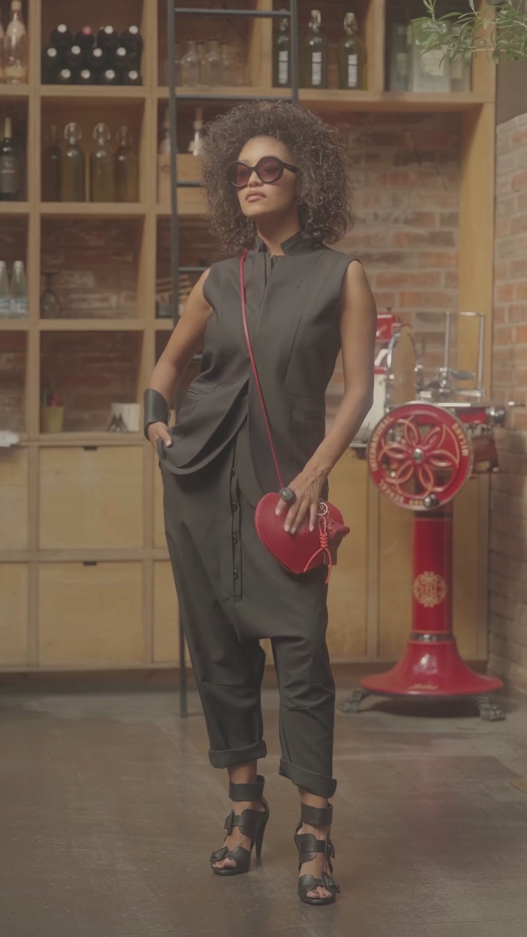 Double lapel merino wool blazer vest