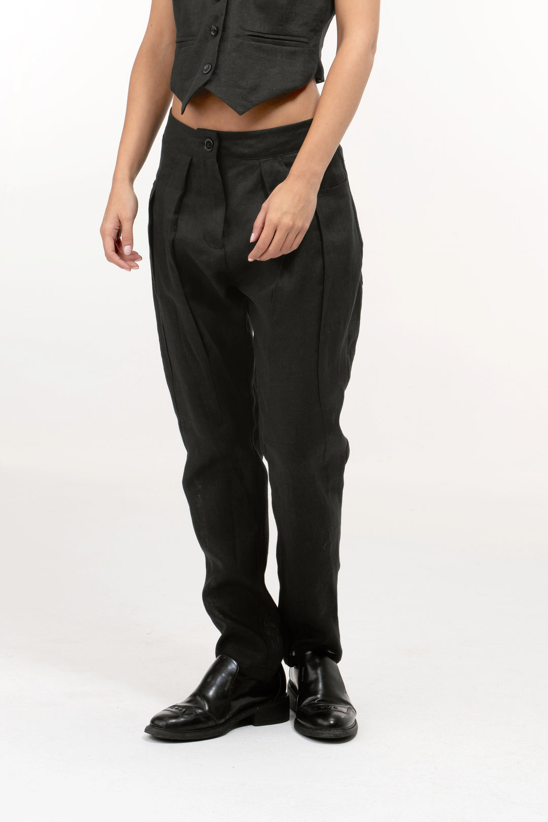 Organic Linen Straight Leg Pants